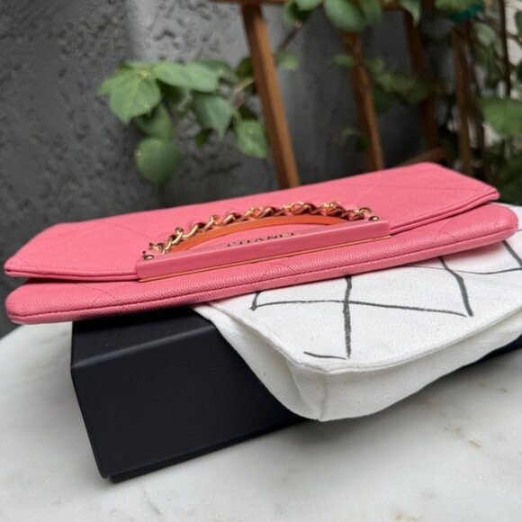 Chanel A Real Catch Caviar Leather Clutch - Picture 7 of 16